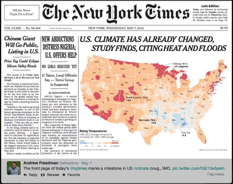 new york times climate report